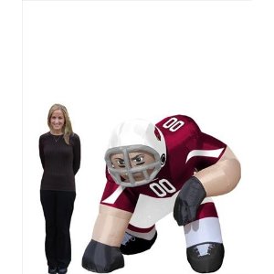 football player mascot inflatable