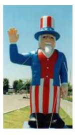 Uncle Sam - patriotic balloons